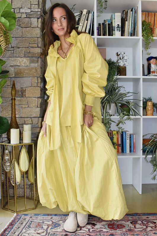 Paloma Poet Blouse Soft Ochre